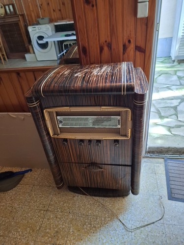 Ancien meuble tourne disque - tourne,